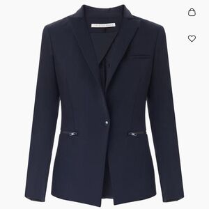 Veronica Beard Core Scuba Blazer in navy